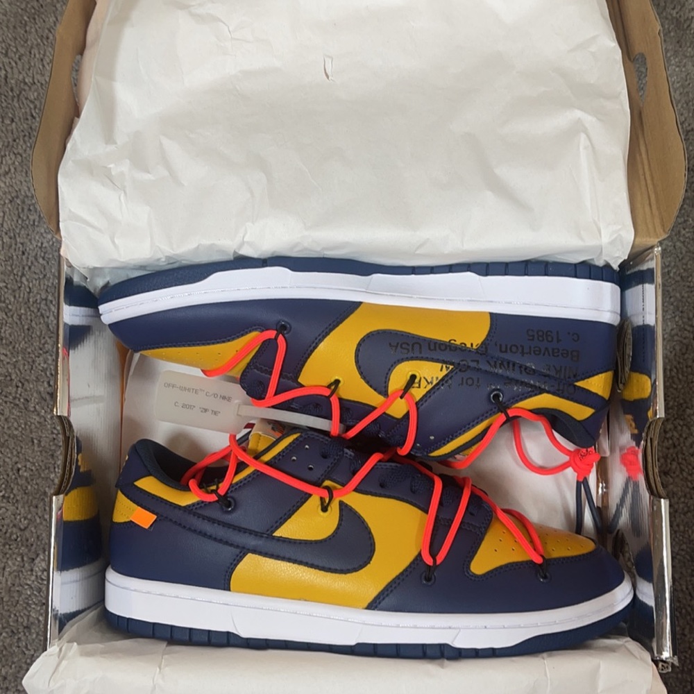 Nike dunk low off-white university gold - Picture 5 of 5